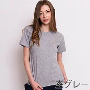VENEX STANDARD NATURAL 休養衣 淑女型 短袖T恤上衣 麻灰色M麻灰色