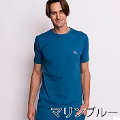 VENEX STANDARD NATURAL 休養衣 紳士型 短袖T恤上衣 藏青藍M藏青藍
