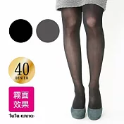 【TUTU ANNA 趣趣安娜】40D霧面效果顯瘦透膚絲襪(灰)-2雙/組M-L