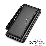 DF BAGSCHOOL - 日系職男質感系牛皮手拿包-共2色黑色