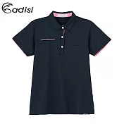 ADISI 女抑菌抗UV商務休閒POLO衫AL1911034 (M-2XL) / 消臭、吸濕快乾、柔軟彈性、防皺M午夜藍