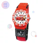 Disney迪士尼兒童自黏帶手錶紅色閃電麥坤