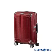 Samsonite新秀麗 20吋Lite-Box耐衝擊Curv垂直線條登機箱(深紅)