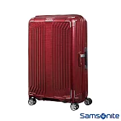 Samsonite新秀麗 25吋Lite-Box耐衝擊Curv垂直線條行李箱(深紅)