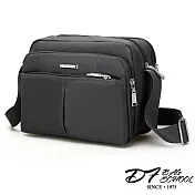 DF BAGSCHOOL - 潮流時尚男款休閒商務斜背單肩包-共2色灰