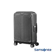 Samsonite新秀麗 20吋Lite-Box耐衝擊Curv垂直線條登機箱(碳灰)