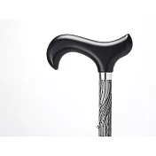 《Merry Sticks 悅杖》夜間時尚 專利反光手杖 - 水紋黑