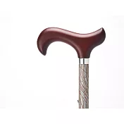 《Merry Sticks 悅杖》夜間時尚 專利反光手杖 - 水紋棕