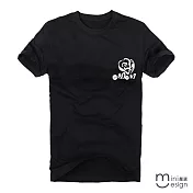 <現貨+預購>[Minidesign]（男款）Mini玫瑰標誌原創設計T 三色-M（黑色）