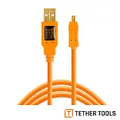 Tether Tools CU8015-ORG USB2.0傳輸線A公轉MINI B 8 Pin