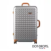 DOT-DROPS 28 吋 Chapter 4 時尚點點鋁框硬殼行李箱 - 閃耀銀