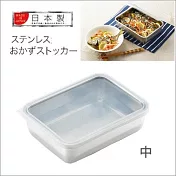 日本【吉川yoshikawa】透明蓋不鏽鋼保鮮盒 中/1730ml