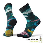 Smartwool 男 Print系列 中長襪 Something’s Fishy L藍綠
