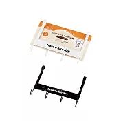 SIGN PLATE 四連鐵製掛勾(黑/白 顏色隨機) EP-177438