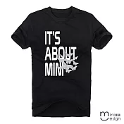 <現貨+預購>[Minidesign]  （男款）ITS ABOUT MINI原創設計T 三色-M（黑色）