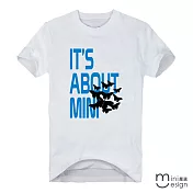 <現貨+預購>[Minidesign]  （男款）ITS ABOUT MINI原創設計T 三色-M（白色）
