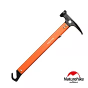 【Naturehike】戶外多功能鋁合金地釘鎚 營鎚(橘色)