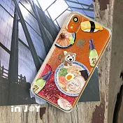 INJOYmall for iPhone 7 / 8 小熊貓吃拉麵 透明 閃亮 流沙手機殼 保護殼