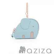aziza小象造型吊掛零錢包 淺藍