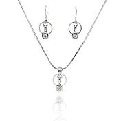 【BILLY KING 貝麗晶】輕時尚 奧地利水晶鑽 套組1