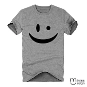 <現貨+預購>[Minidesign] （男款）Mini微笑原創設計T 三色-M（灰色）
