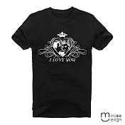 <現貨+預購>[Minidesign] （男款）歐式復古人物插圖原創設計T 三色-M（黑色）