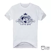 <現貨+預購>[Minidesign] （男款）歐式復古人物插圖原創設計T 三色-M（白色）