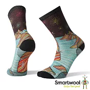 Smartwool 男 Print 系列中長襪 Rainbow Mountain L黑色