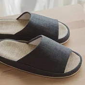 【翔仔居家】素面棉麻室內鞋 / 透氣棉麻混 / 五色可選-首爾藍L