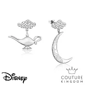 Disney Jewellery 迪士尼阿拉丁神燈鍍14K白金耳環 Aladdin Genie Lamp Earrings by Couture Kingdom
