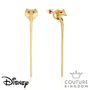 Disney Jewellery 迪士尼阿拉丁賈法爾鍍14K金耳環 Aladdin Jafar Snake Earrings by Couture Kingdom