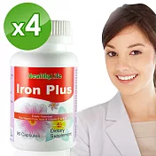 【Healthy Life】加力活複方樂補鐵膠囊(90顆*4瓶)