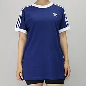 ADIDAS  3 STRIPES TEE 女 短袖上衣34藍