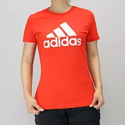 ADIDAS Foil t-shirt 女 短袖上衣S紅