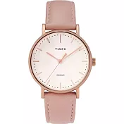 【TIMEX】天美時 復刻系列 簡約復古手錶  (粉紅/玫瑰金TXTW2T31900)