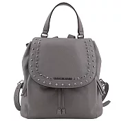 MICHAEL KORS 鉚釘翻蓋後背包-灰色（現貨+預購）灰色