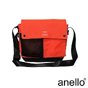 anello 海外限定率性軍風休閒斜背包 橘色 L尺寸