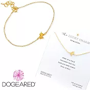 Dogeared 金色獨角獸手鍊 925純銀鑲14K金 許願手鍊 Magical Unicorn