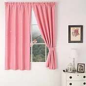 【巴芙洛】幸運之星鏤空創意遮光窗簾/抗紫外線窗簾(寬200cm*高165cm)粉色