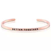MANTRABAND 美國悄悄話手環 玫瑰金 Better Together 最好在一起