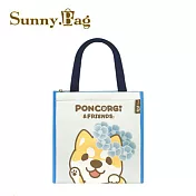 Sunny Bag - 柯基犬椪椪直式保冷袋_花圈柴柴款