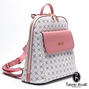 Roberto Mocali - 義大利諾貝兔粉色愛戀質感系側背後背包白