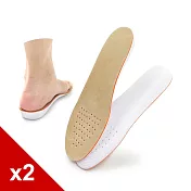 糊塗鞋匠 優質鞋材 B33 EVA豬反毛皮增高墊2.5cm 2雙 男款