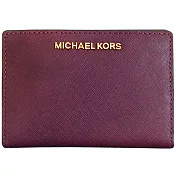 MICHAEL KORS 防刮花繪證件零錢包-紫色（現貨+預購）紫色