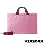 TUCANO MINILUX 極簡輕便尼龍手提內袋 13-14吋(可側背) 粉紅