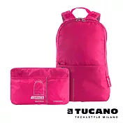 TUCANO COMPATTO 超輕量防潑水尼龍折疊收納後背包粉紅