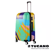 TUCANO X MENDINI 20吋拉鍊式硬殼登機行李箱繽紛綠彩
