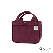 Kiiwi O! 實用機能厚磅帆布手提隨行包 HELEN 水洗紅