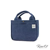 Kiiwi O! 實用機能厚磅帆布手提隨行包 HELEN 水洗藍