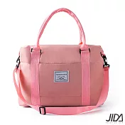JIDA 輕時尚290T防水手提/肩背旅行收納袋粉色